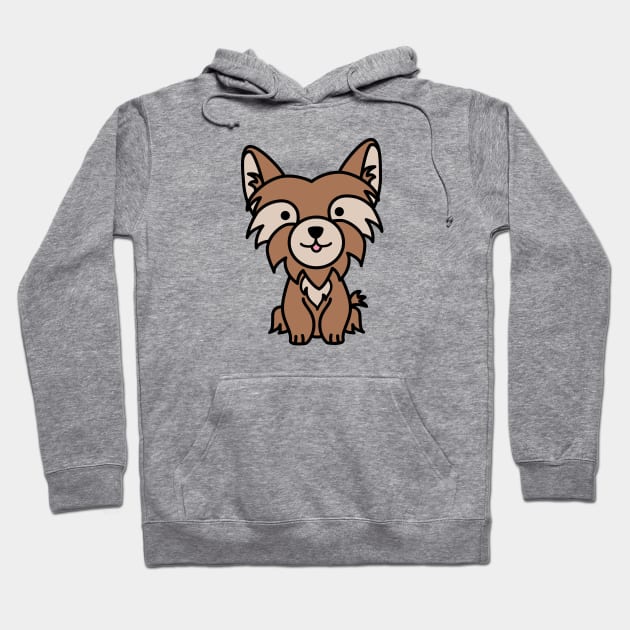 Yorkie Mom Yorkshire Terrier Dog Lover Hoodie by GlimmerDesigns